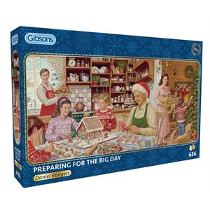 Puzzle - 636 pcs - Panoramic Collection: Preparing for the Big Day (EN)