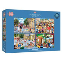 Puzzle - 500 pcs - School Days (4 puzzles) (EN)