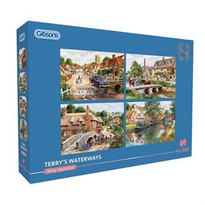Puzzle - 4 x 500 pcs - Terry's Waterways (EN)