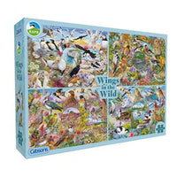Puzzle - 4 x 500 pcs - RSPB: Wings in the Wild (EN)