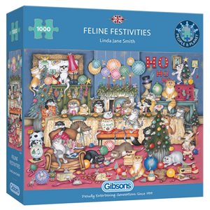 Puzzle - 1000 pcs - Feline Festivities (EN)