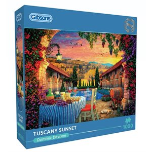 Puzzle - 1000 pcs - Tuscany Sunset (EN)