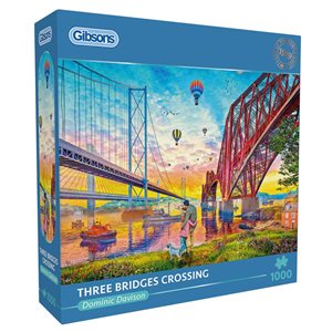 Puzzle - 1000 pcs - Three Bridges Crossing (EN)