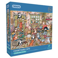 Puzzle - 1000 pcs - Courtyard Cats (EN)