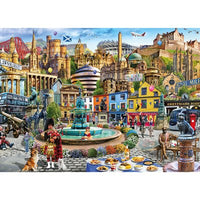 Puzzle - 1000 pcs - A Day Out in Edinburgh (EN) (Special Order)