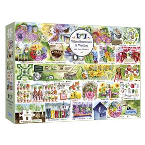 Puzzle - 1000 pcs - Wheelbarrows & Wellies (EN)