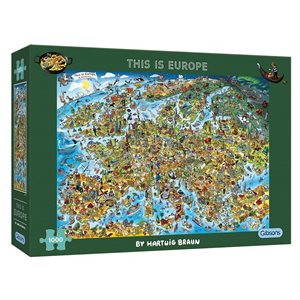 Puzzle - 1000 pcs - This is Europe (EN)