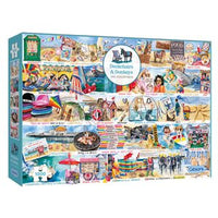 Puzzle - 1000 pcs - Deckchairs & Donkeys (EN)