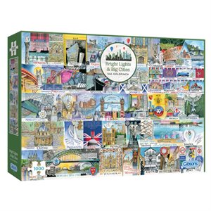 Puzzle - 1000 pcs - Bright Lights & Big Cities (EN)