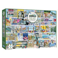 Puzzle - 1000 pcs - Bright Lights & Big Cities (EN)