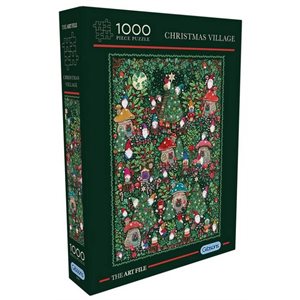 Puzzle - 1000 pcs - The Art File: Christmas Village (EN)