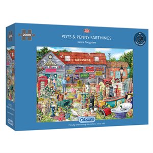Puzzle - 2000 pcs - Pots & Penny Farthings (EN)