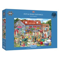 Puzzle - 2000 pcs - Pots & Penny Farthings (EN)
