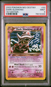 2002 POKEMON NEO DESTINY #20 DARK SLOWKING 1ST EDITION PSA 9 #76018386