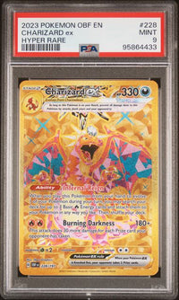 2023 POKEMON OBSIDIAN FLAMES 228/197 CHARIZARD ex PSA 9 #95864433