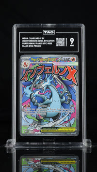 MEGA CHARIZARD X EX #023 TAG 9 Cert #P4899490