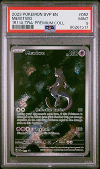 2023 POKEMON SVP EN-SV BLACK STAR PROMO #052 MEWTWO 151 ULTRA-PREMIUM COLL PSA 9 #86261517