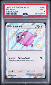 2024 POKEMON PALDEAN FATES #207 LECHONK SHINY RARE PSA 9 #98206097