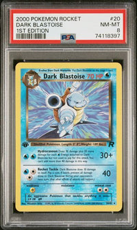 DARK BLASTOISE #20 1st Edition PSA 8 Cert #74118397