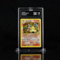CHARIZARD HOLO BASE SET #4/102 TAG 9 Cert #S9706629