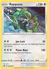 Rayquaza (Pixel Cosmos Holo) (SWSH029) - Miscellaneous Cards & Products Holofoil