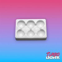Turbo Dork: Small White Non-Stick Silicone Dry Palette (EN) (Special Order)