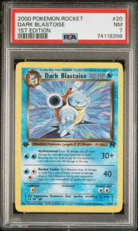 DARK BLASTOISE #20 1st Edition PSA 7 Cert #74118398