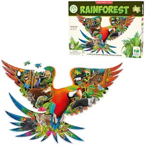 Puzzle - 200 pcs - Wildlife World: Rainforest (EN)