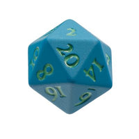 Dice: 2x D20: Metal: Heavy Metal Dice Set: Vivid Teal (EN) (Special Order)