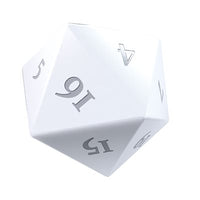 Dice: 2x D20: Metal: Heavy Metal Dice Set: Vivid White (EN) (Special Order)