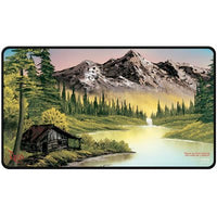 Playmat: Stitched (Black): Bob Ross Collection: Mountain Retreat (EN) (Special Order)