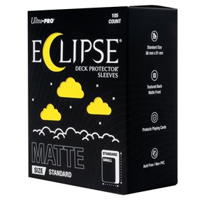 Sleeves: Eclipse: Matte: Deck Protector: Standard Size: Lemon Yellow (105) (EN)