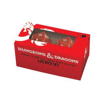 Dice: 2x D20: Dungeons & Dragons: Heavy Metal Red & White Dice Set (EN) (Special Order)