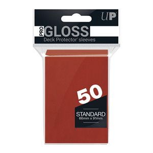 Sleeves: PRO-Gloss Deck Protector: Standard Size: Red (50) (EN)