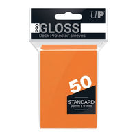 Sleeves: PRO-Gloss Deck Protector: Standard Size: Orange (50) (EN) (Special Order)
