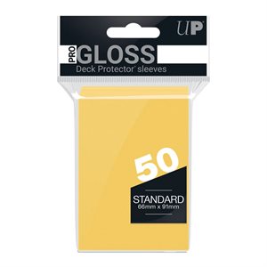 Sleeves: PRO-Gloss Deck Protector: Standard Size: Yellow (50) (EN)