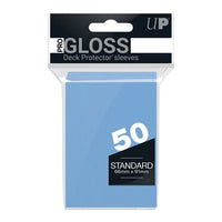 Sleeves: PRO-Gloss Deck Protector: Standard Size: Light Blue (100) (EN) (EN) (Special Order)