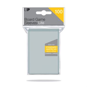 Sleeves: Standard American Lite Board Game: 56mm x 87mm Size: Clear (100) (EN)