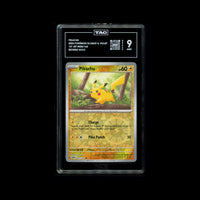 PIKACHU #025/165 Cosmos TAG 9 Cert #V3131848