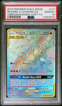 RESHRM. & CHARZRD.GX #217 PSA 10 Cert #73659035