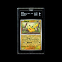 PIKACHU #025/165 Cosmos TAG 9 Cert #Y8520262