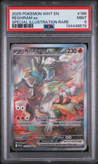 RESHIRAM EX #166 PSA 9 Cert #134448578