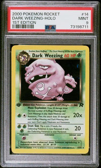 DARK WEEZING-HOLO #14 1st Edition PSA 9 Cert #73198711