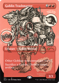 Goblin Trashmaster (SLD-317) - Secret Lair Drop (Borderless) Etched Foil