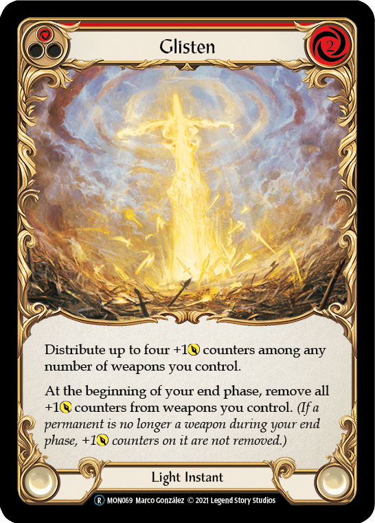 Glisten (Red) [U-MON069-RF] (Monarch Unlimited) Unlimited Rainbow Foil - POKÉ JEUX