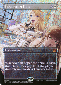 Smothering Tithe (Anime Borderless) (Confetti Foil) [Wilds of Eldraine: Enchanting Tales]