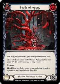 Seeds of Agony (Blue) [MON185-RF] (Monarch) 1st Edition Rainbow Foil - POKÉ JEUX