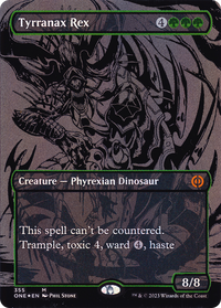 Tyrranax Rex (Oil Slick Raised Foil) [Phyrexia: All Will Be One]