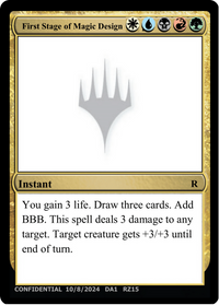 First Stage of Magic Design [Unknown Event]