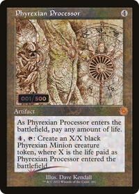 Processeur Phyrexian (schéma rétro) (sérialisé) [Artefacts rétro de la guerre des frères] 